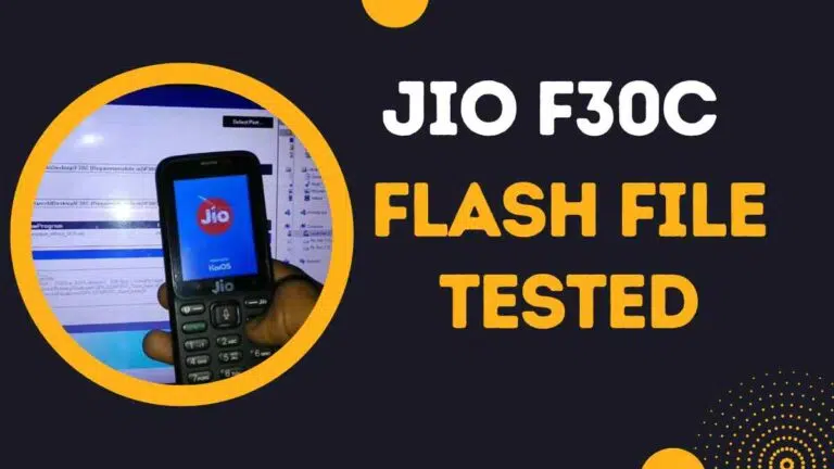 Jio F30C Flash File Latest Update (All Version)