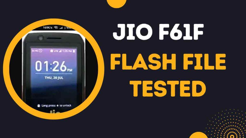 Jio F61F Flash File Firmware (All Version) 2023